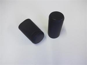Krympehætter - sort. 54 mm høj